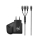 ExtraLink Smart Life SET03 Kabel 3w1 1,2m ładowarka 12 W PD3.0 czarny - 1550955 - zdjęcie